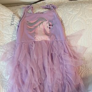 Rare Editions Lavender Unicorn Dress